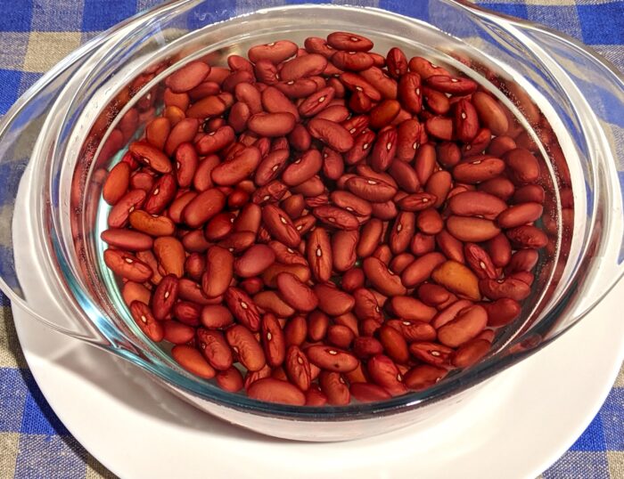 The beans must be soaked in water