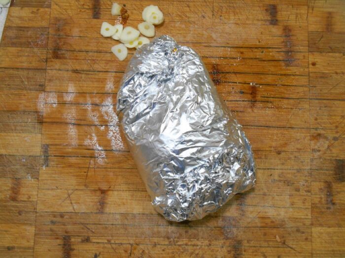 Wrap the meat in foil