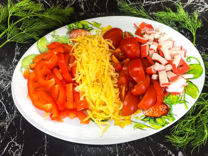 Puneti toate ingredientele preparate