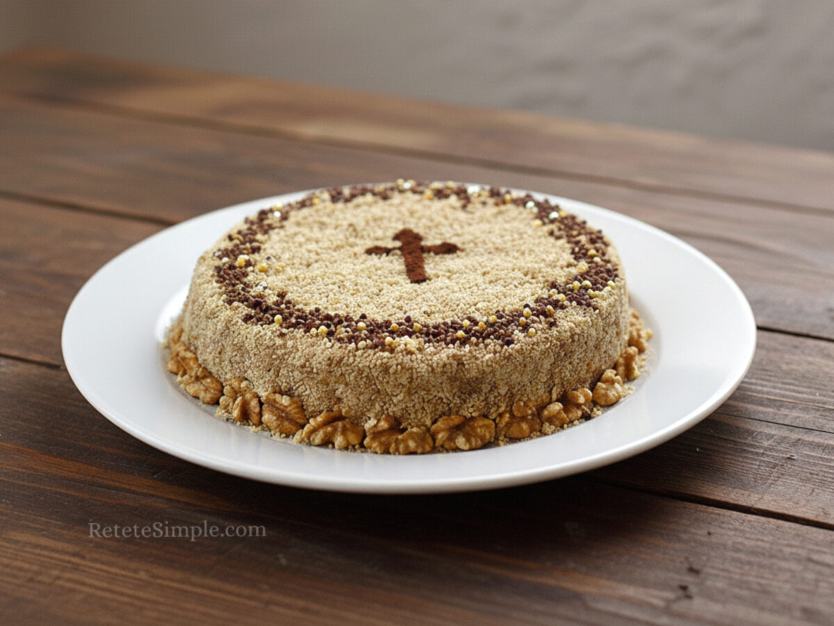 Coliva traditionala cu grau si nuca poza