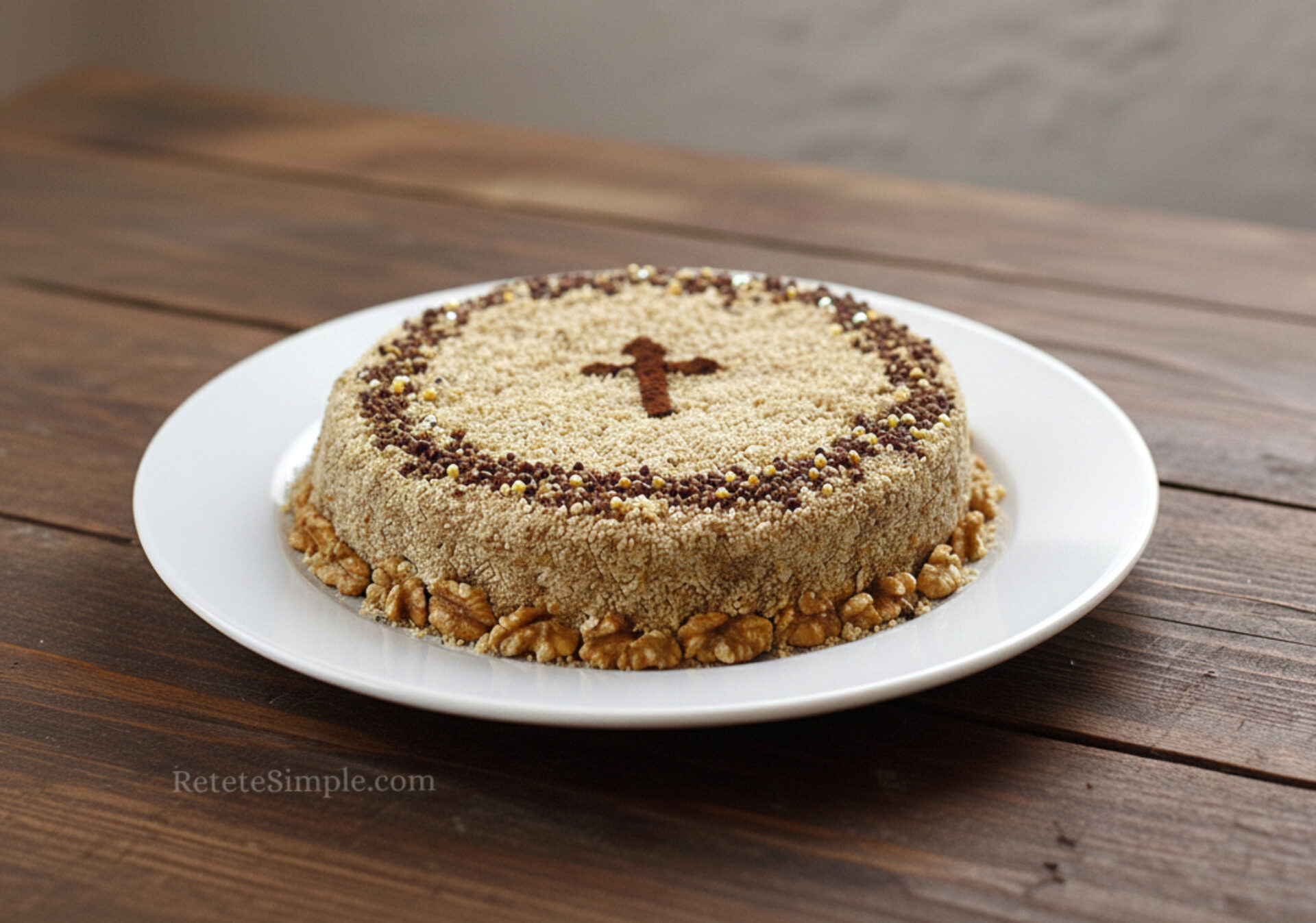 Coliva traditionala cu grau si nuca poza