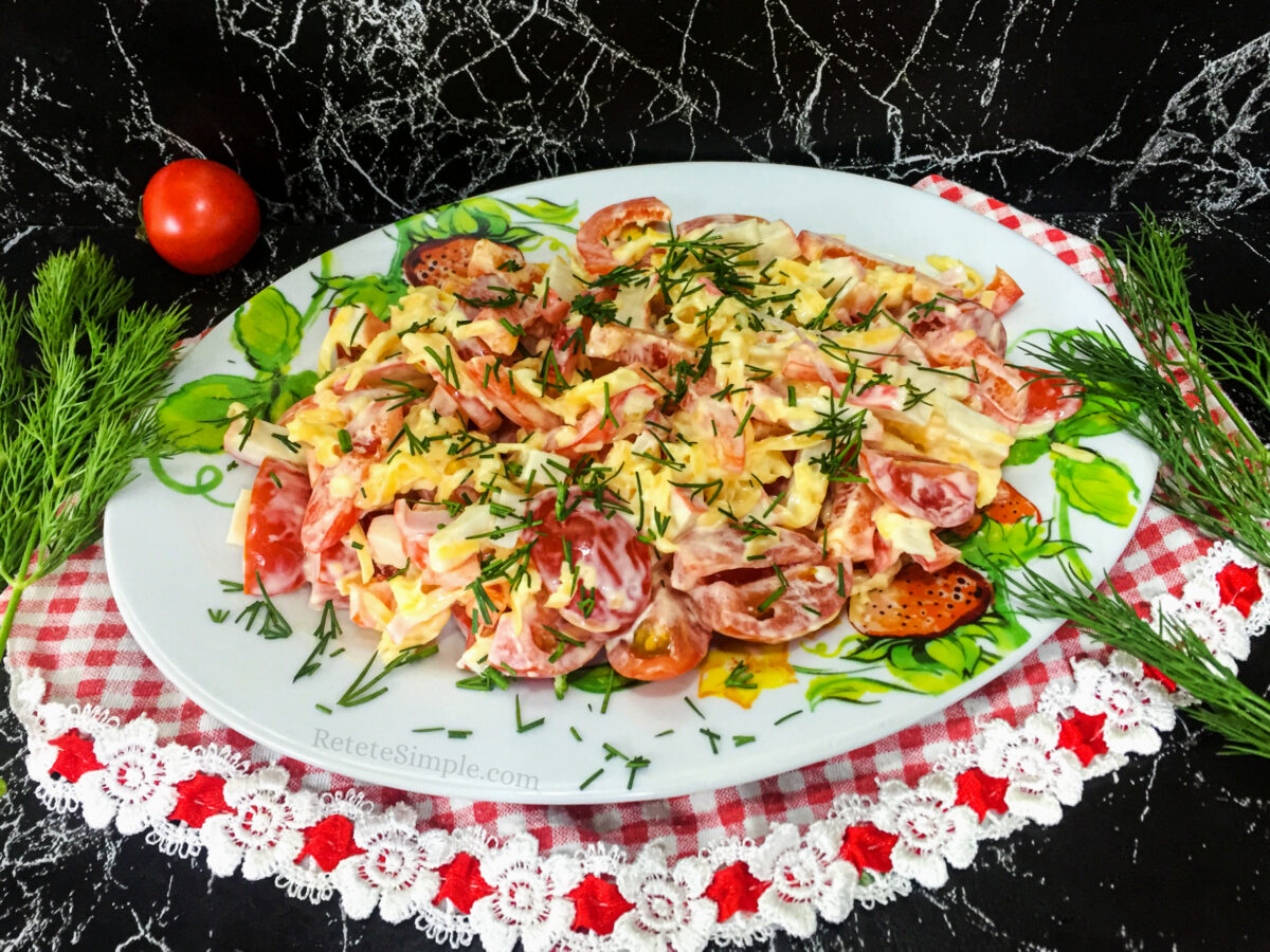 Crab Salad with Tomatoes & Cheese photo