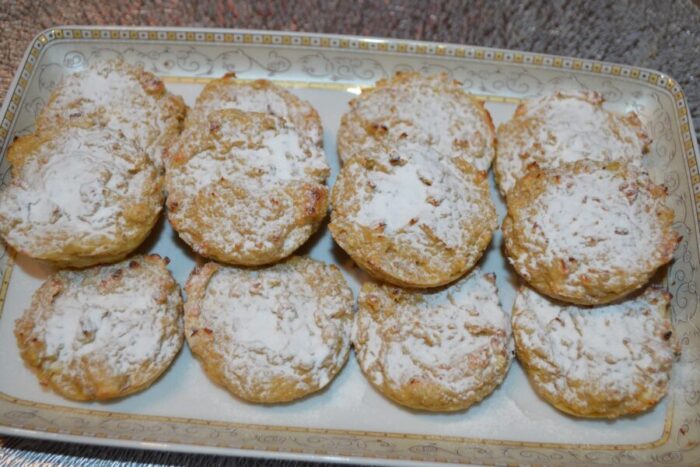 Los muffins de plátano y avena están listos