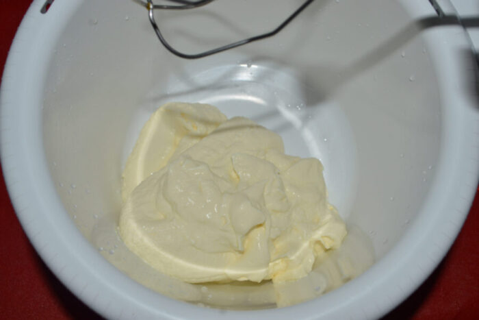 Preparación de la crema