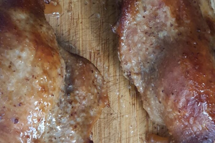 Take the duck legs out of the bag