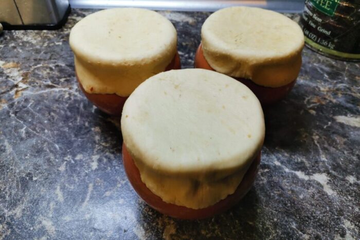 A veces utilizo masa junto con las tapas de barro