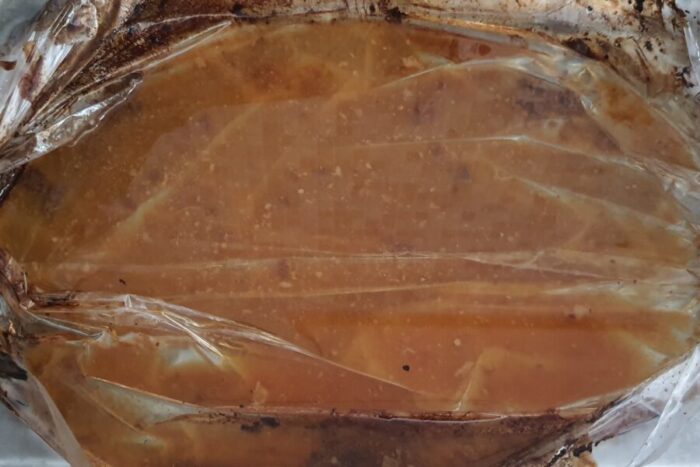 Remove the duck legs from the oven