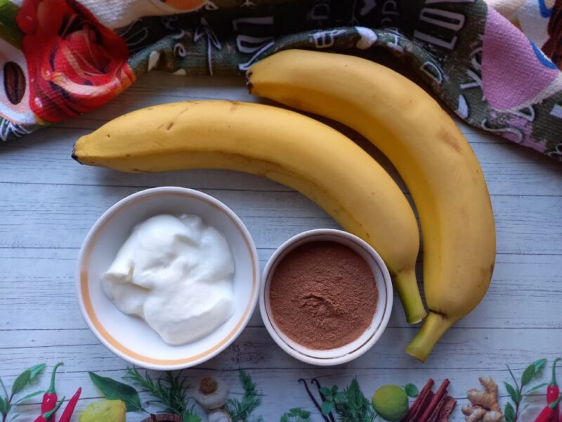 Ингредиенты Бананово-шоколадное мороженое