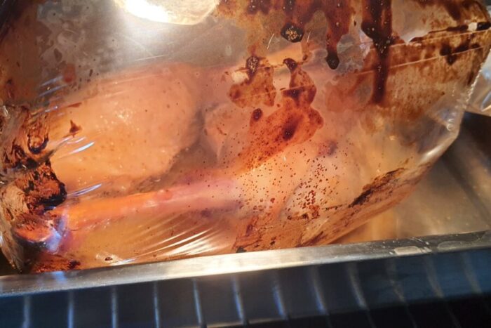 Place the pan in the oven