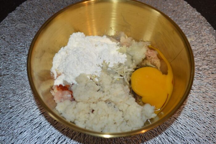 Add the inside of the bread slices