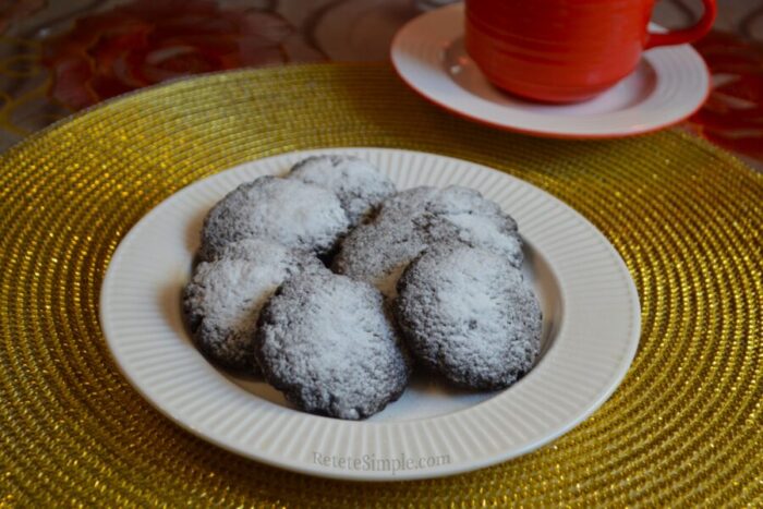 Las deliciosas galletas de cacao están listas