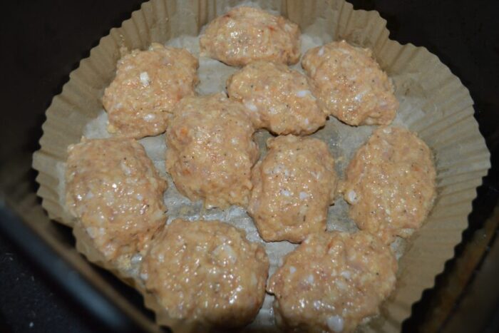 Place the patties in the air fryer