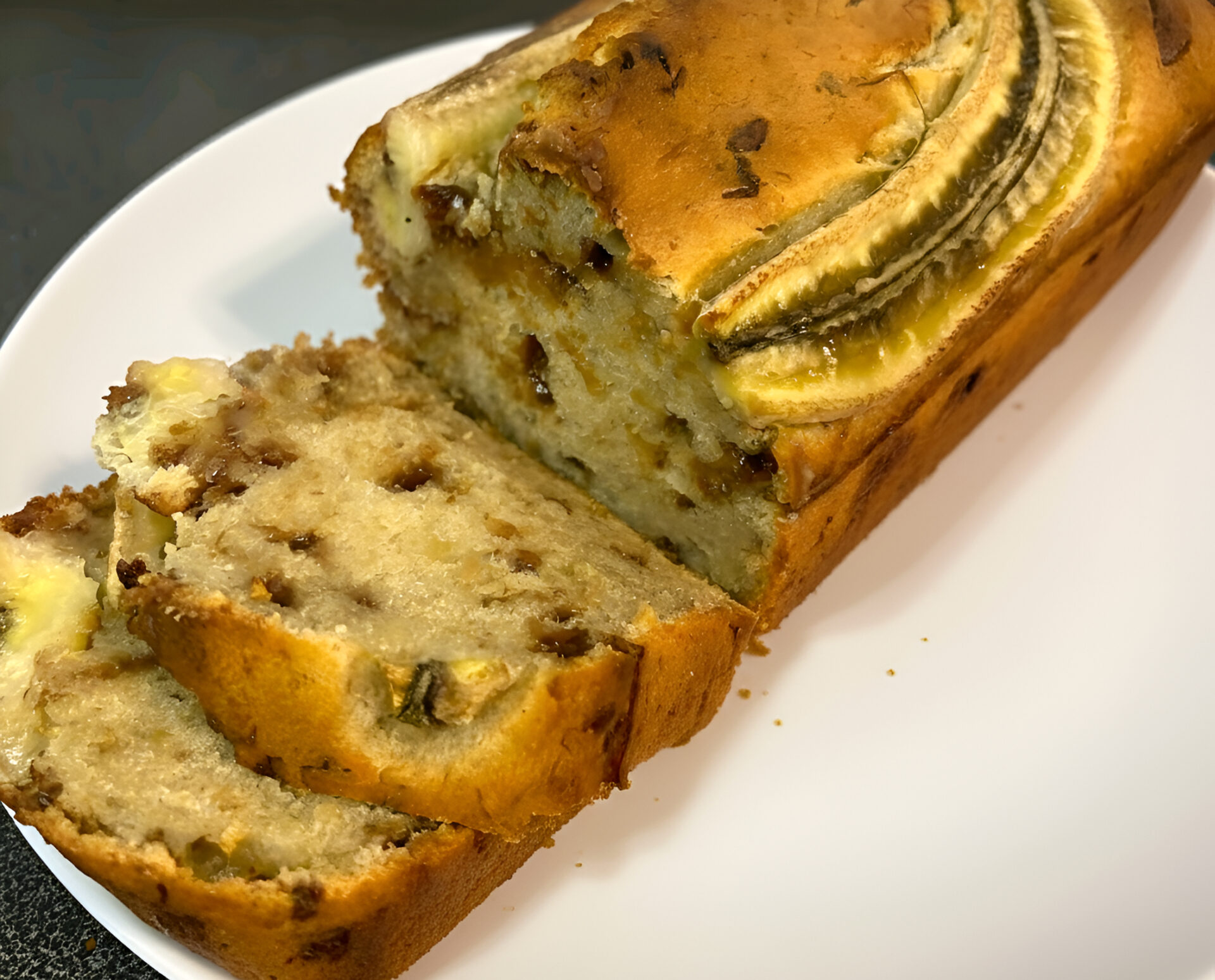 Banana Bread with Almonds, Hazelnuts and Chocolate photo