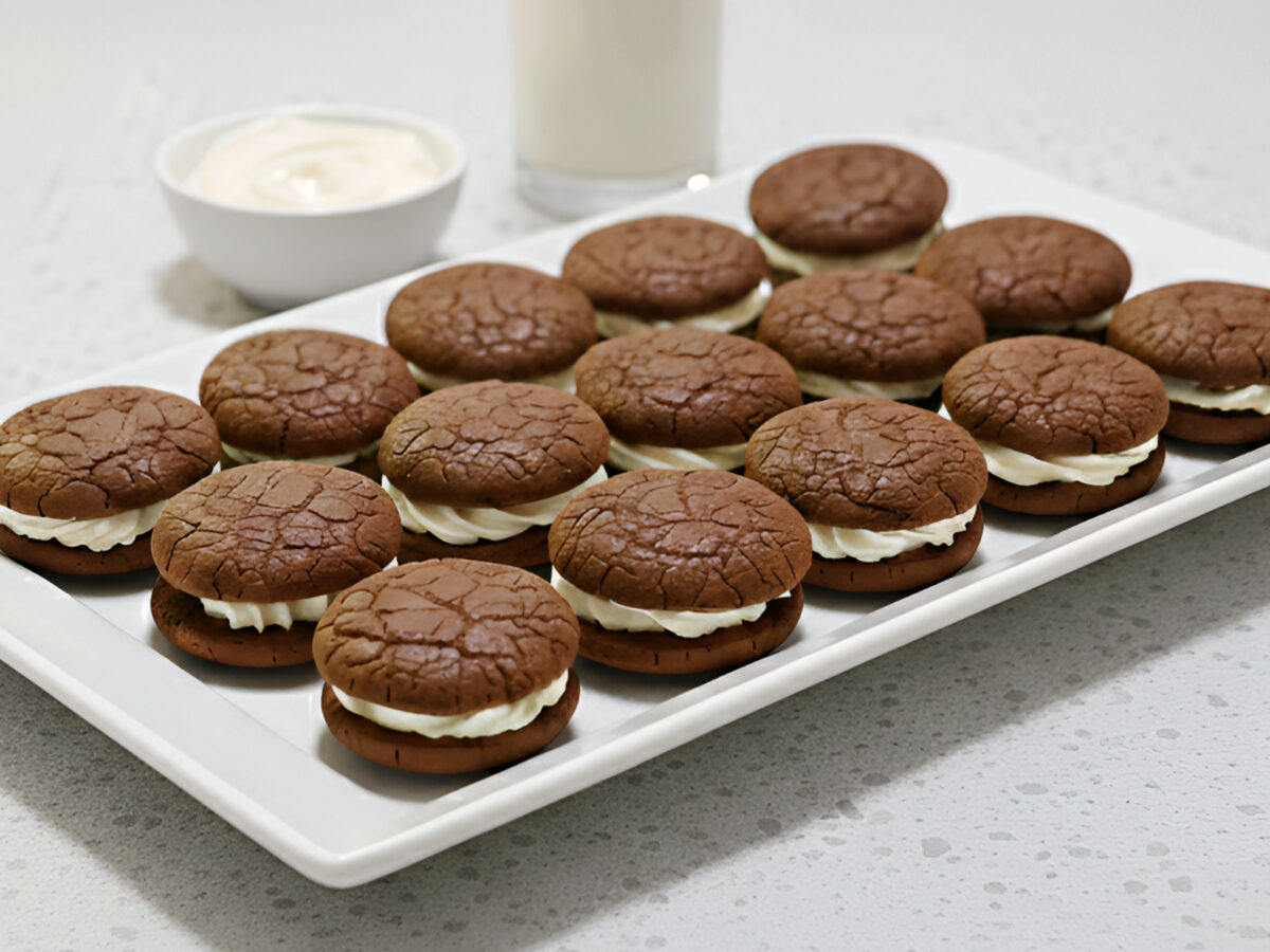 Cream Cheese Brownie Sandwich Cookies photo