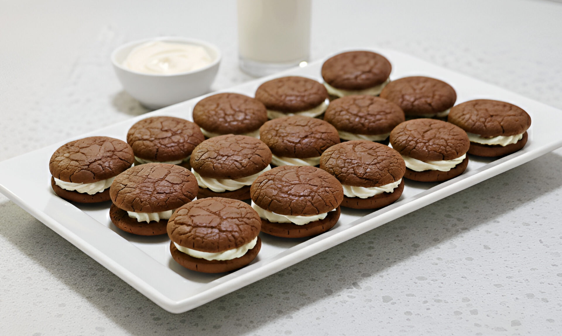 Cream Cheese Brownie Sandwich Cookies photo