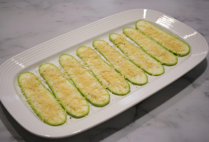 Add the grated cheese