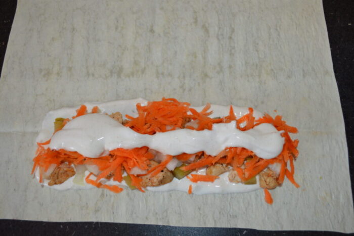 Pon otra cucharada de salsa