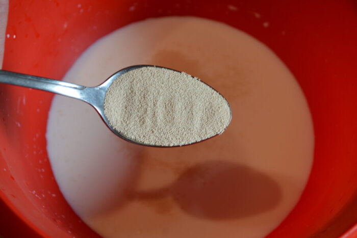 Agregar una cucharada de levadura seca