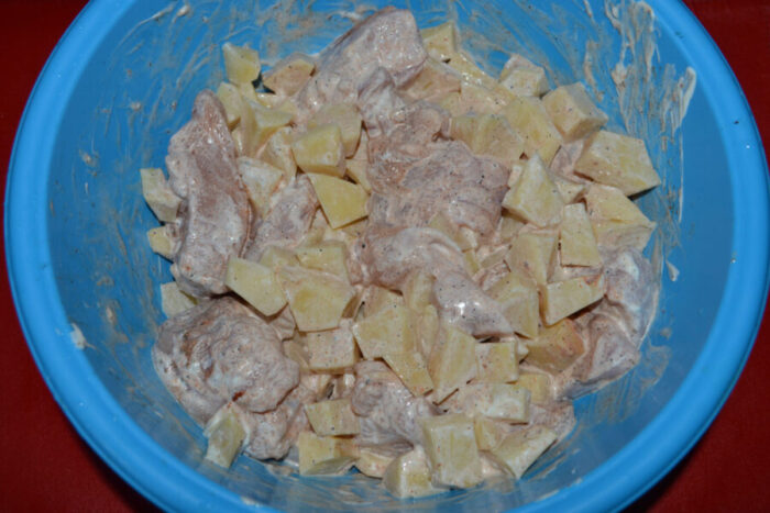 Mezclar todo con una cuchara