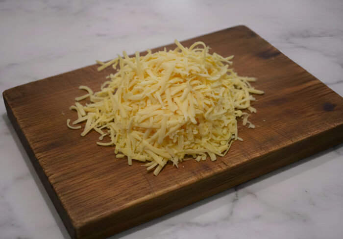 Grate the cheese