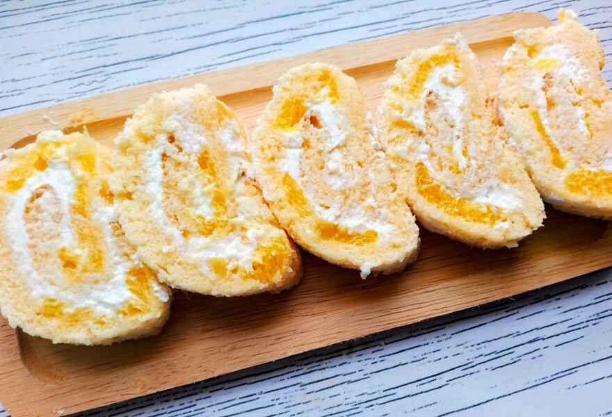 Rulada cu portocale si branza