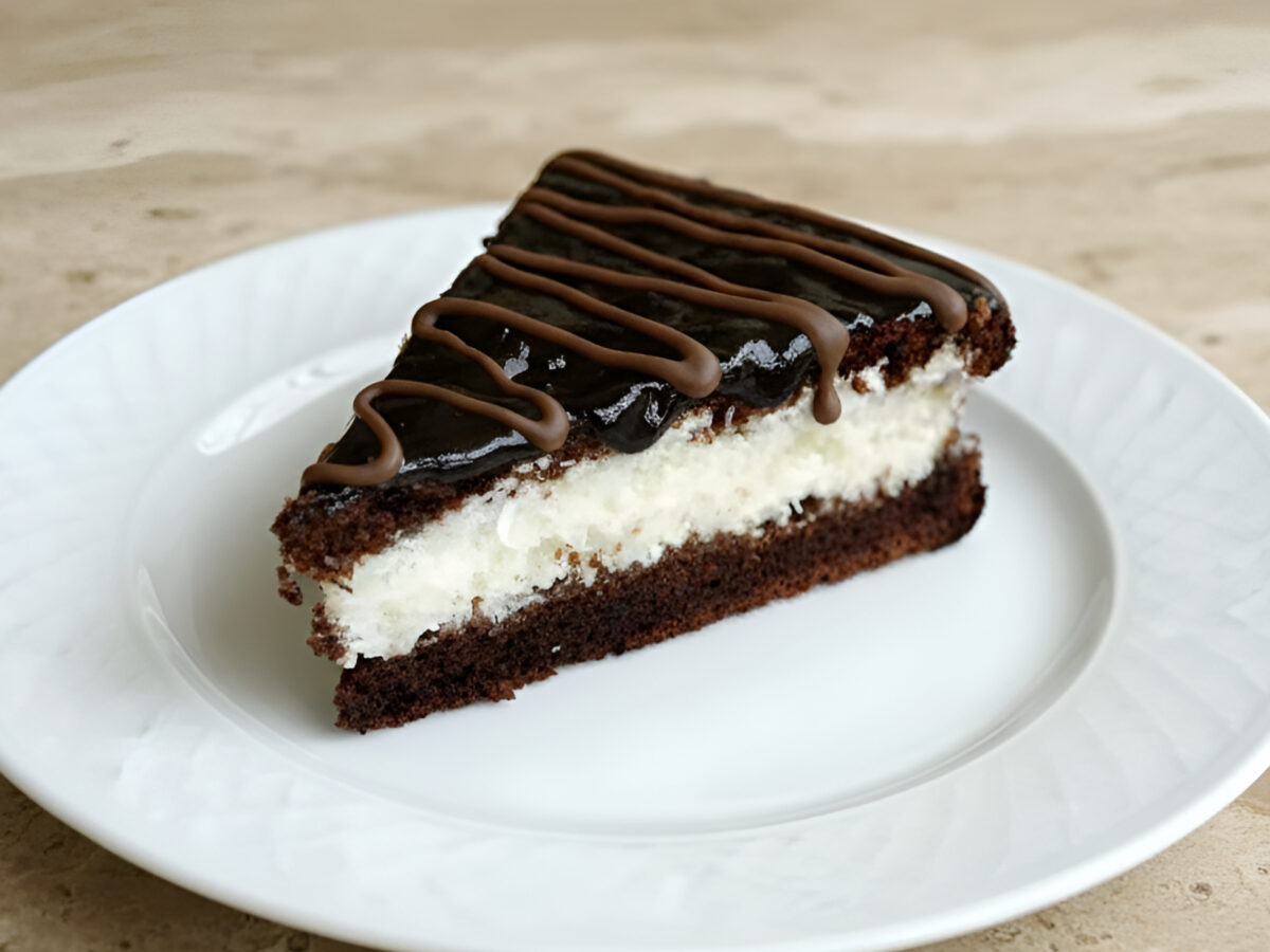 Tarta Bounty con coco rallado