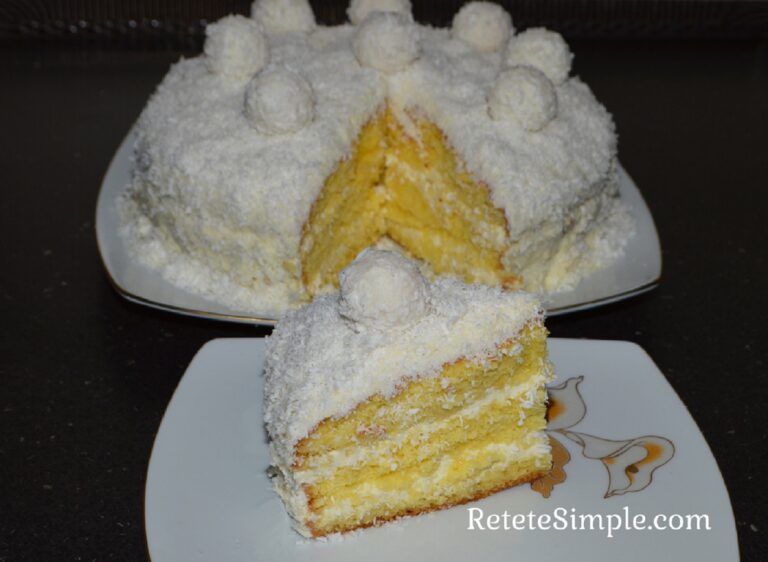 Tarta Raffaello con coco